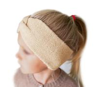 Papierdrachen Fascia per capelli per bambini in maglia - beige - comoda ed elegante con nodo - accessorio perfetto per ragazzi e ragazze