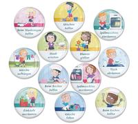 Papierdrachen Set di Estensione per Lavagna Magnetica - Piccoli Aiutanti - Programma Giornaliero per Bambini - Routine Strutturata, Sistema di Ricompense, Lavagna Riutilizzabile per Ricompense