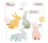 Papierdrachen Set per la ricerca delle uova di Pasqua - Pasqua in Pastel - Felice ricerca di Pasqua e decorazione - Set 1