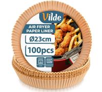 Papiereinlage für Heißluftfritteuse Air Fryer, rund, 23 cm, 100 Stück