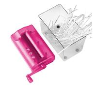 Papiervernichter | Kompakter manueller Aktenvernichter 18x13x8 cm Tragbarer Mini-Dokumentenschredder | Manueller Schredder für Bürotische, Leicht, A6-Format | Für Papier, Quittungen, Rechnungen | Büro