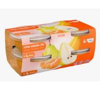 Papilla Plátano, Mandarina y Pera, +4 Mesi. Pack de 2