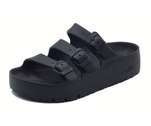 Papillio 1029738 Florida III Pap Flex Platform Black Sandali per Donna con tripl