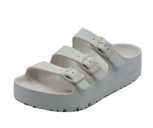 Papillio 1029770 Florida III PAP Flex Platform Egg Shell Sandali per Donna con Tripla fibia (Taglia 40)
