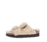 Papillio Arizona Big Buckle Fur Platform Slim Sandale 2021 Eggshell, 40