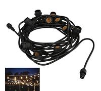 PAPILLON 10 m Ghirlanda portalampada E27. 10 metri. Protezione IP54 (lampadine non incluse), multicolore, singolo