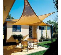 vela OMBREGGIANTE triangolare 5x5x5 MT ecrù- giardino telo copertura tenda