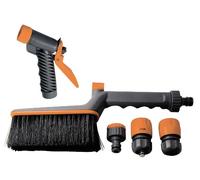 Papillon 82020 Lancia Kit Spazzola Lavaggio con Raccordi, Grigio/Arancio