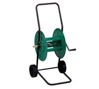 Avvolgitubo in Metallo 50mt verde - CARRELLO Papillon - avvolgitore tubo irrigaz