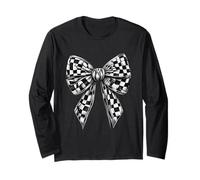 Papillon a scacchi Bandiera Automobile Motor Race Car Racing Team Maglia a Manica
