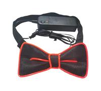 Papillon Brilliant in the Dark - LED Bright Butterfly Knot, costume flash freddo | farfalla LED light fantasy cravatta riverenza al neon divertente per festival di luce, Rosso, Consulte la