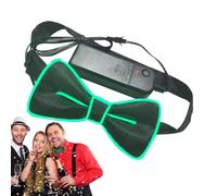 Papillon Brilliant in the Dark - LED Bright Butterfly Knot, costume flash freddo | farfalla LED light fantasy cravatta riverenza al neon divertente per festival di luce, verde, Consulte la