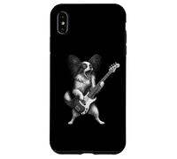 Papillon - Cane che suona il basso e musica rock amante dei cani Custodia per iPhone XS Max