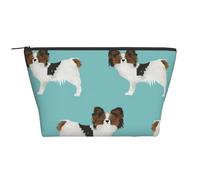 Papillon Cani Simpatico cane Toy Spaniel, Borsa da toilette Borsa per trucco Borsa per cosmetici Borsa da toilette da viaggio portatile