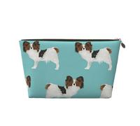 Papillon Cani Simpatico cane Toy Spaniel, Borsa per il trucco Borsa per cosmetici Borsa da toilette da viaggio portatile Borsa da toilette