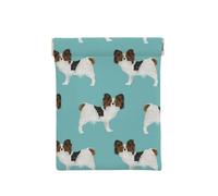 Papillon Cani Simpatico cane Toy Spaniel, Spremere il portafoglio superiore da donna Borsa portaoggetti Piccola portamonete Portamonete