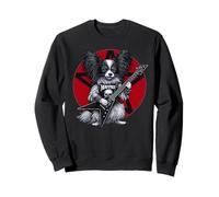 Papillon - Chitarra Heavy Metal per Amanti dei Cani Rock Felpa