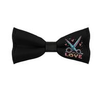 Papillon da uomo con forbici, per barbiere, parrucchiere, regolabile, pre-annodato, divertente, papillon per feste di nozze, Stile:, Taglia unica