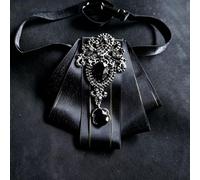 Papillon da uomo con strass scintillanti, spilla multifunzione vintage, cravatte Ascot e spille per abiti da sposa e lavoro