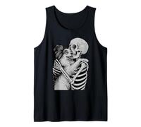 Papillon Dog Skeleton Hug Halloween Amante dei Cani Canotta