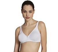 Papillon E' BY Papillon Laura Reggiseno in Cotone Elasticizzato Sfoderato Senza Ferretto con Sostegno GIROCOPPA Interno (IT, Taglia della Coppa & Taglia della Fascia, C, 4, Bianco)
