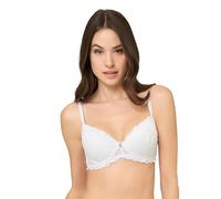 Papillon E' BY Papillon Reggiseno Fantasia BALCONETTO Imbottito in Pizzo Elasticizzato (IT, Taglia della Coppa & Taglia della Fascia, B, 2, Bianco)