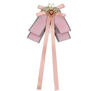 Papillon Farfallino Spilla Gioielli fatti a mano Abiti da donna Camicie Nero Rosa Ape Papillon Colletto Fiore(Color3)