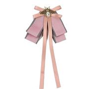 Papillon Farfallino Spilla Gioielli fatti a mano Abiti da donna Camicie Nero Rosa Ape Papillon Colletto Fiore(Color1)