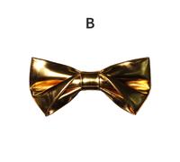 Papillon Formale In PU Pelle Oro Regolabile Per Uomo Tuxedo Matrimonio