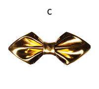 Papillon Formale In PU Pelle Oro Regolabile Per Uomo Tuxedo Matrimonio