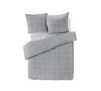 Papillon Hilary-Copripiumino Grigio, Jersey 100% Cotone, 140 x 200/220 cm