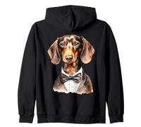 Papillon in Miniatura per Smoking con Cane Bassotto Felpa con Cappuccio