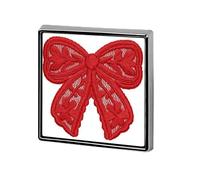 Papillon in pizzo rosso, spille e spille unisex, spille quadrate leggere, spille da bavero, gioielli per abbigliamento, scialle e cappello