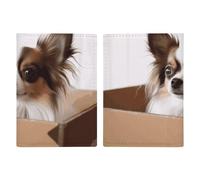 Papillon in The Box, custodia per passaporto, carta d'identità, porta passaporto, con slot per passaporti, portafoglio da viaggio, per donne e uomini