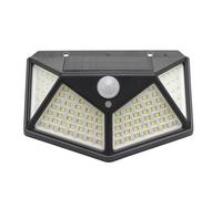 PAPILLON LAMPADA SOLARE 100LED 270LUMEN SENSORE CREPUSCOLARE IP65 ESTERNA BIANCA MODERNA