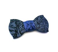 Papillon legno GIGETTO Van Gogh Nodo Raso blu Made in Italy