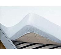 Papillon Lenzuolo con Angoli Elasticizzati in Mollettone Impermeabile in PU, Cotone, Bianco, 160 x 200 cm