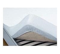 Papillon Lenzuolo con Angoli Elasticizzati in Mollettone Impermeabile in PU, Cotone, Bianco, 80 x 200 cm