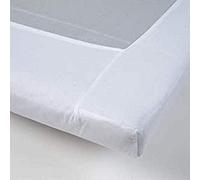 Papillon Lenzuolo con Angoli in Mollettone, Cotone, Bianco, 140 x 200 cm