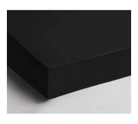 Papillon Lenzuolo con Angoli in Raso Nero, Cotone, 90 x 220 cm