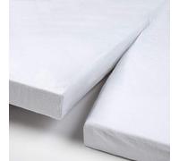 Papillon Lenzuolo con angoli molton 100% cotone a framma, bianco, 160 x 220 cm