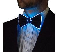 Papillon Luminoso LED Uomo Fantasia con 3 Modalità Flash, Accessorio Costume per Feste Bar Scuola Halloween Cosplay Natale