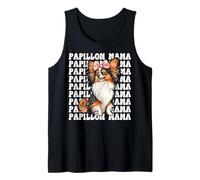 Papillon Mama Dog Mom Festa della Mamma Coquette Fiocco Rosa Canotta
