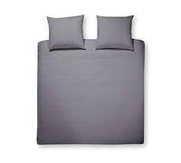 Papillon Mendoza - Copripiumino Antracite, in cotone, 240 x 200/220 cm, colore: Antracite