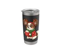 Papillon Natale - fluff e cacao Bicchiere termico in acciaio inox doppia parete
