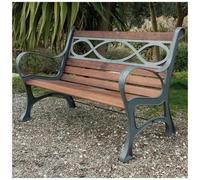 PAPILLON "Houston Panchina in ghisa Colore Antracite - Misure: 131x65x71H cm