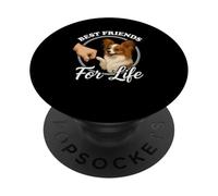 Papillon - Papillon per amanti dei cani, motivo: Best Friends PopSockets PopGrip Adesivo