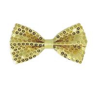 Papillon per bambini con brillantini, paillette, papillon per bambini da 3 a 8 anni, con lunghezza regolabile per Carnevale DE BT-G3, oro, Taglia unica