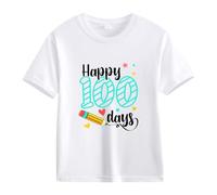 Papillon per neonato, modello Spring and Autumn New Fashionable Cute Print Comfortable Version of The Girls Stampato, maglietta da donna, bianco, 12-13 Jahre