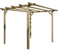 PERGOLA in Legno IMPREGNATO Sintra 3MTX3MT - Gazebo con Pali 90X90